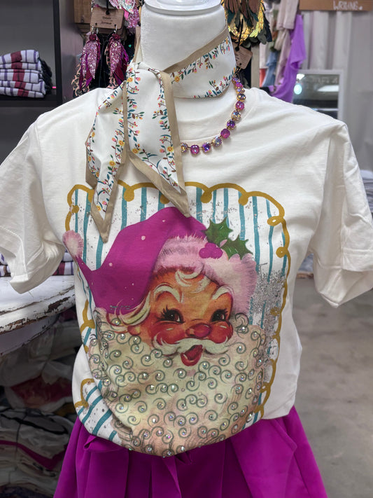 Striped Bling Santa