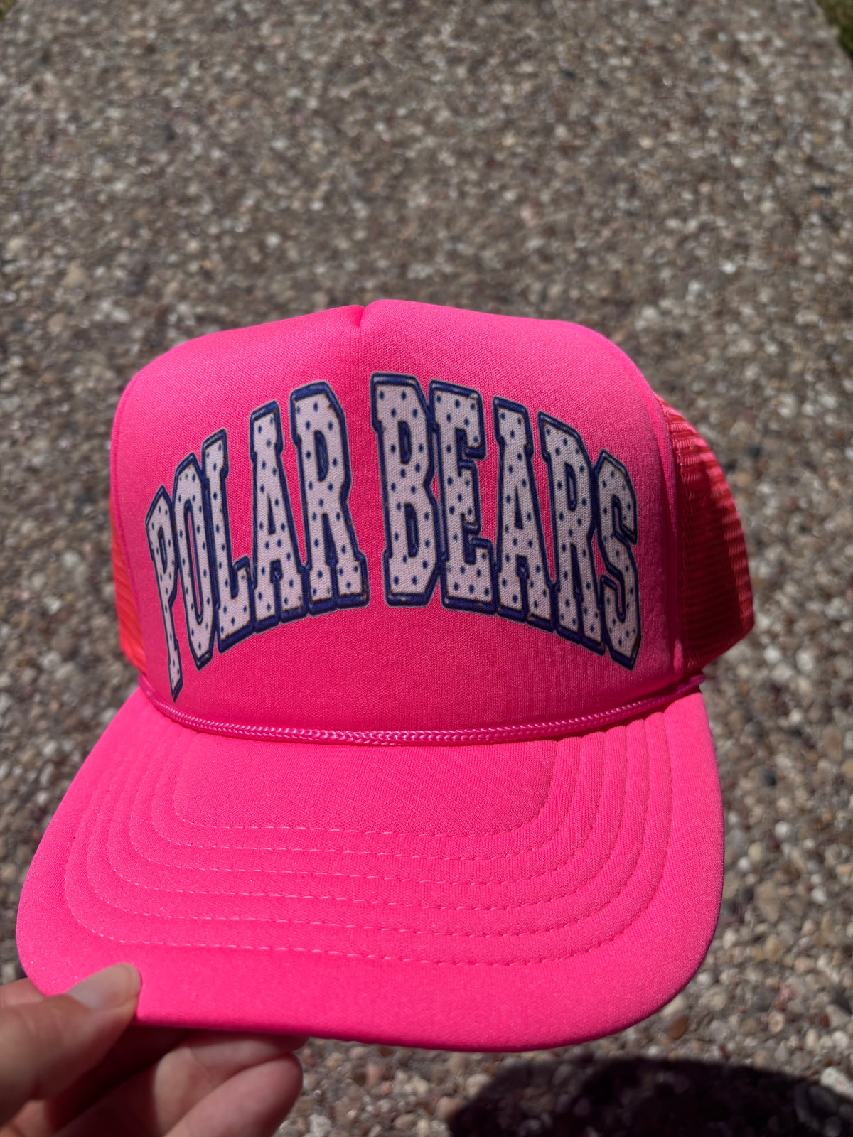 Polar Bears polka dot hat