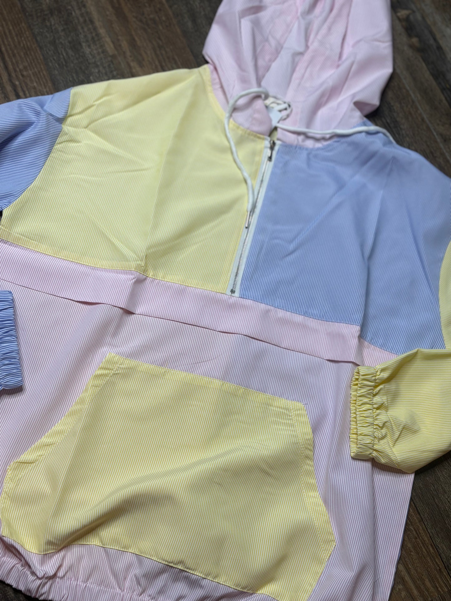 Stripe Color Block Windbreaker