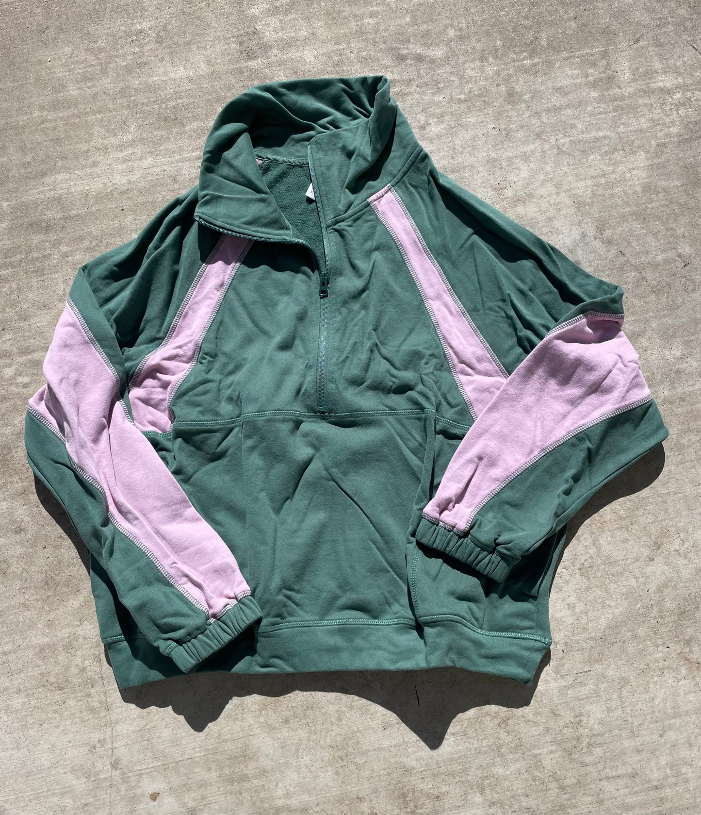 Colorblock Half-Zip Pullover