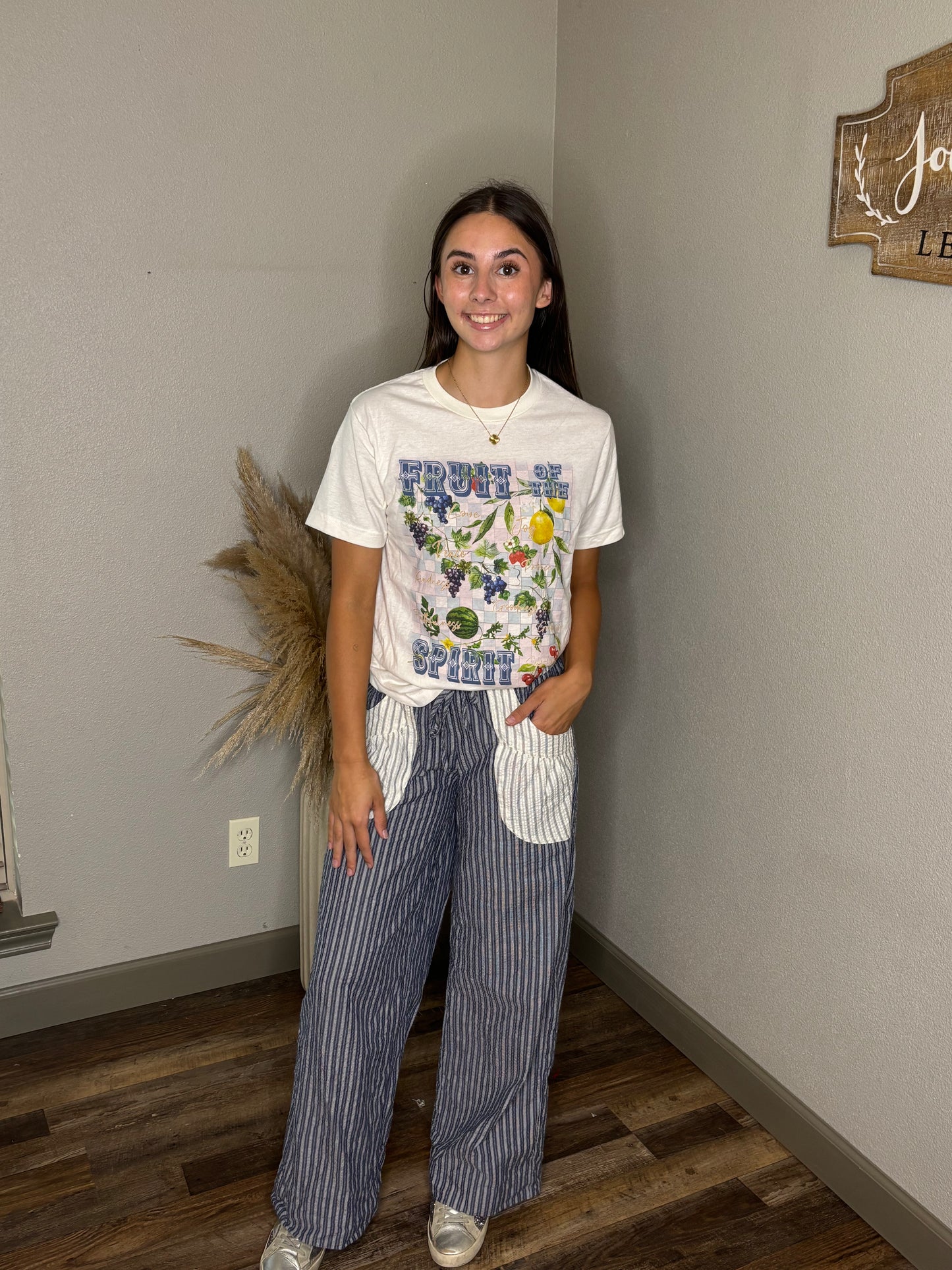 Contrast Pockets Denim