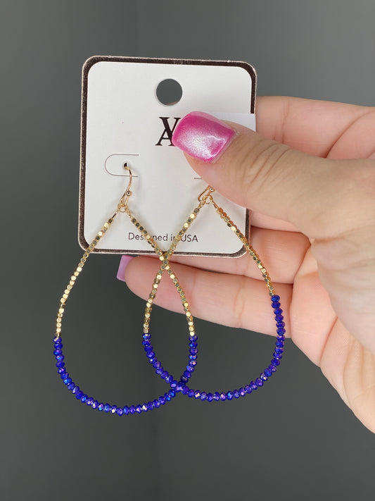 Royal Blue Teardrop Earring