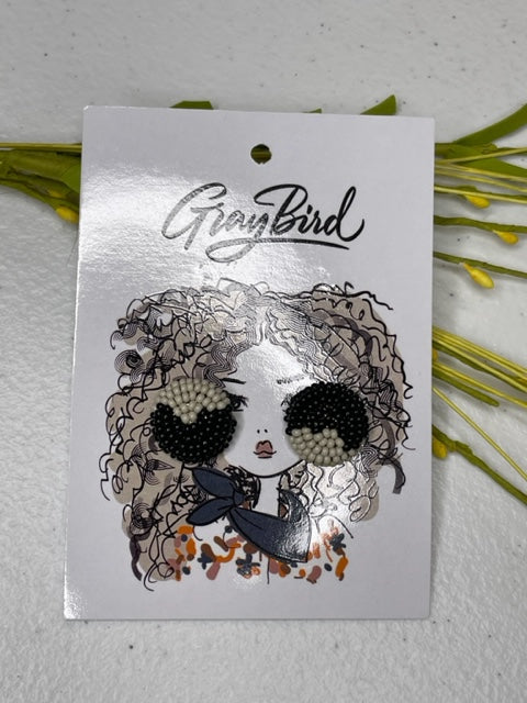 Black and ivory studs
