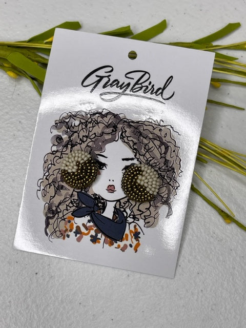 Gold and ivory studs