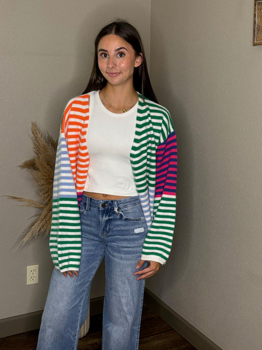 Candy Stripe Cardi
