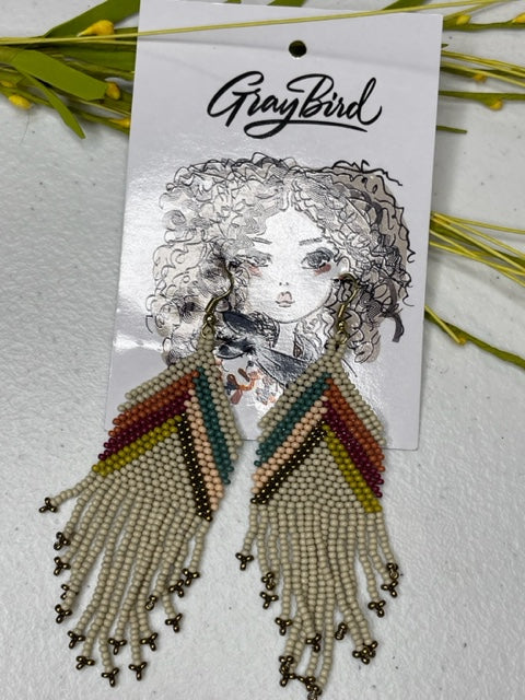 Lottie Seed bead earrings