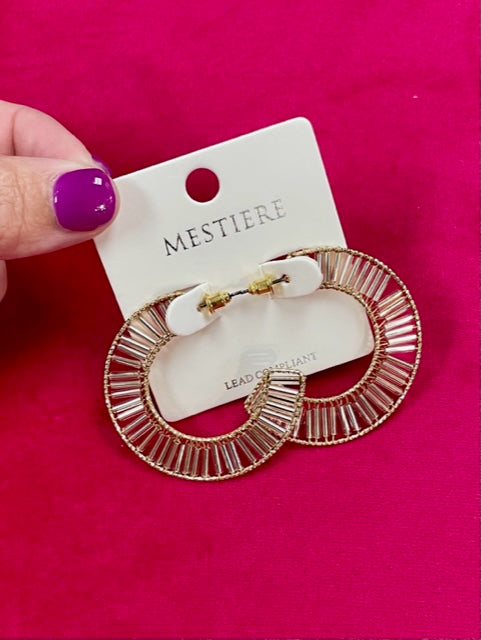 Gold Semi-Hoop
