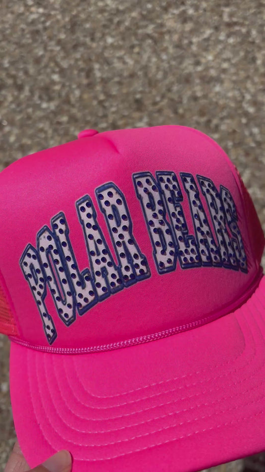 Polar Bears polka dot hat