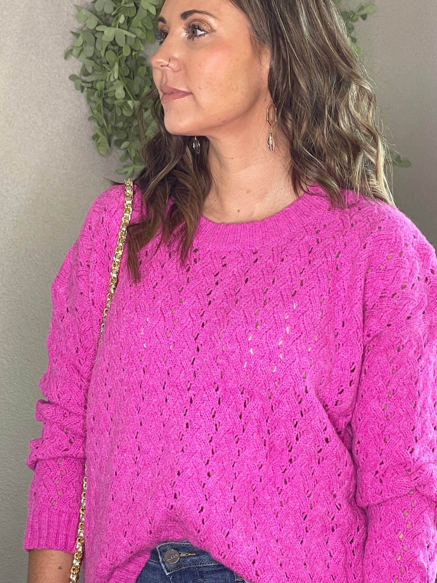 Poppin' Pink Sweater