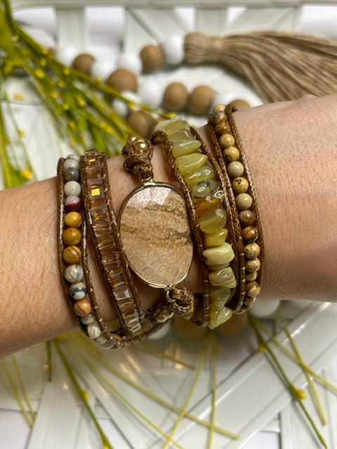 Wrap Bracelet-Jasper