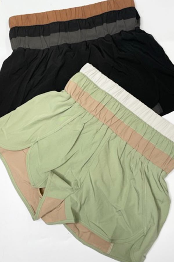 Color Block Wind Shorts