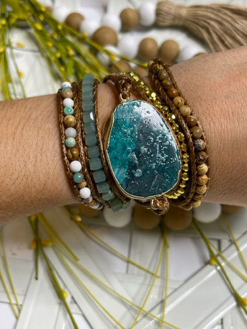 Wrap Bracelet Turquoise/Imperial